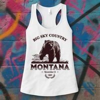 Montana State Big Sky Country Country Women's Tank Top thumb 3