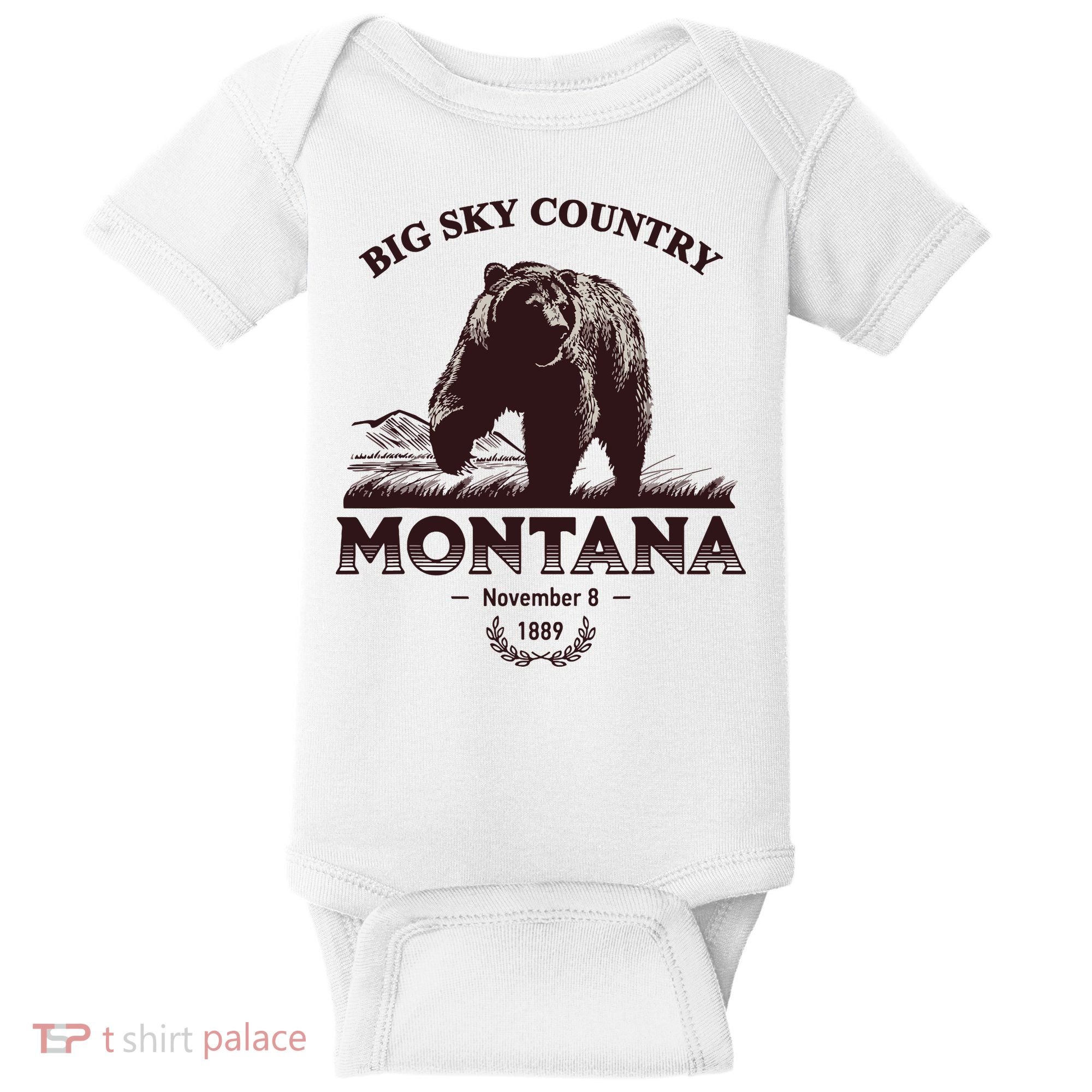 Montana State Big Sky Country Country Baby Bodysuit