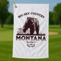Montana State Big Sky Country Country Golf Towel thumb 1
