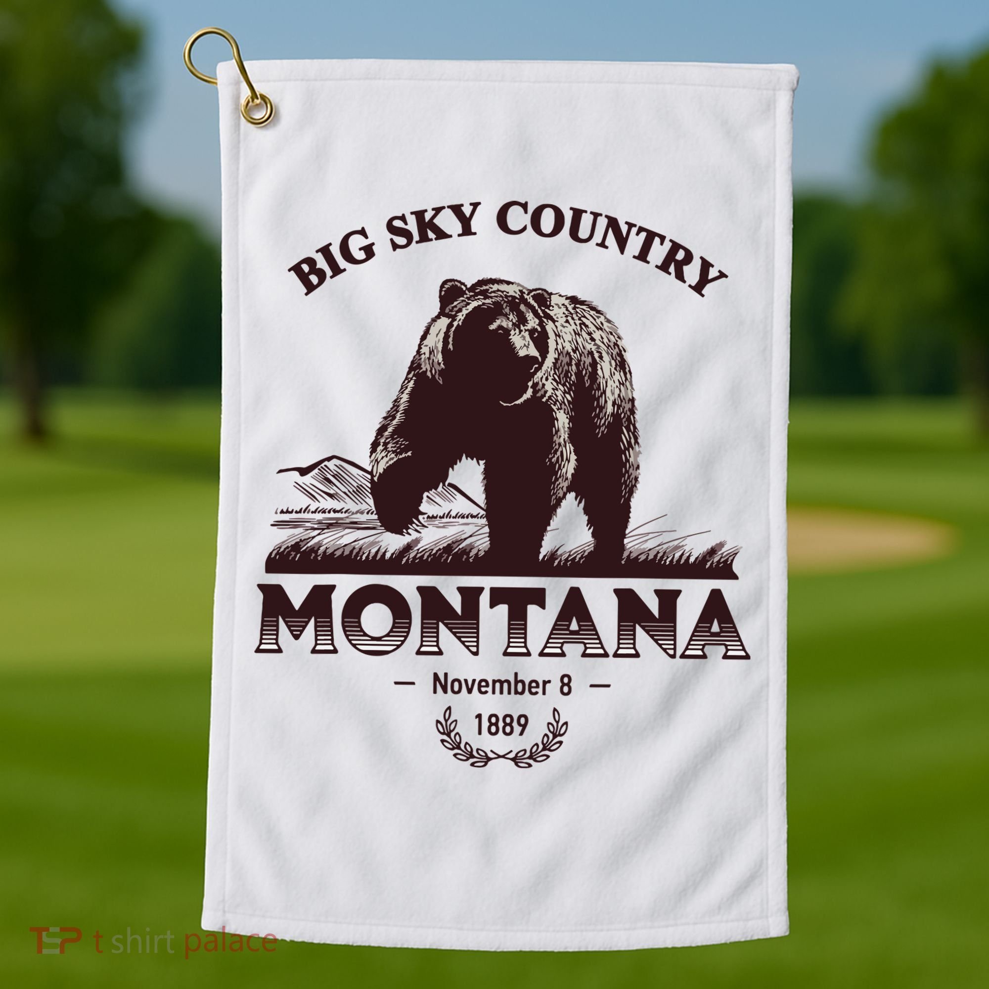 Montana State Big Sky Country Country Golf Towel