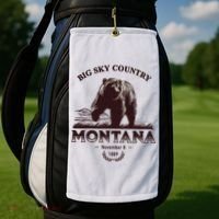 Montana State Big Sky Country Country Golf Towel thumb 2