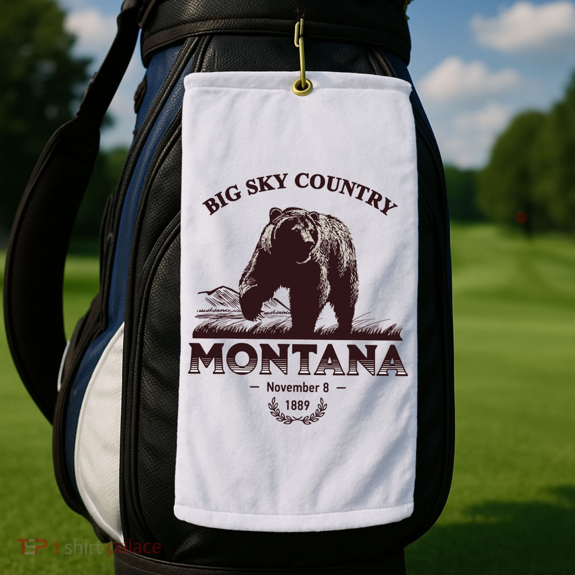 Montana State Big Sky Country Country Golf Towel