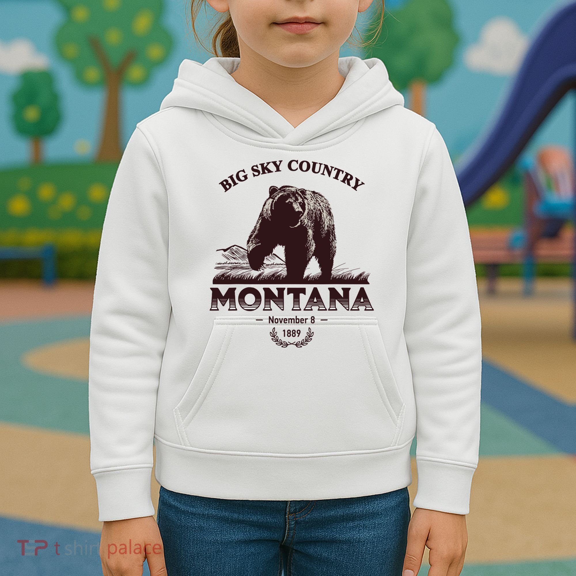 Montana State Big Sky Country Country Kids Hoodie