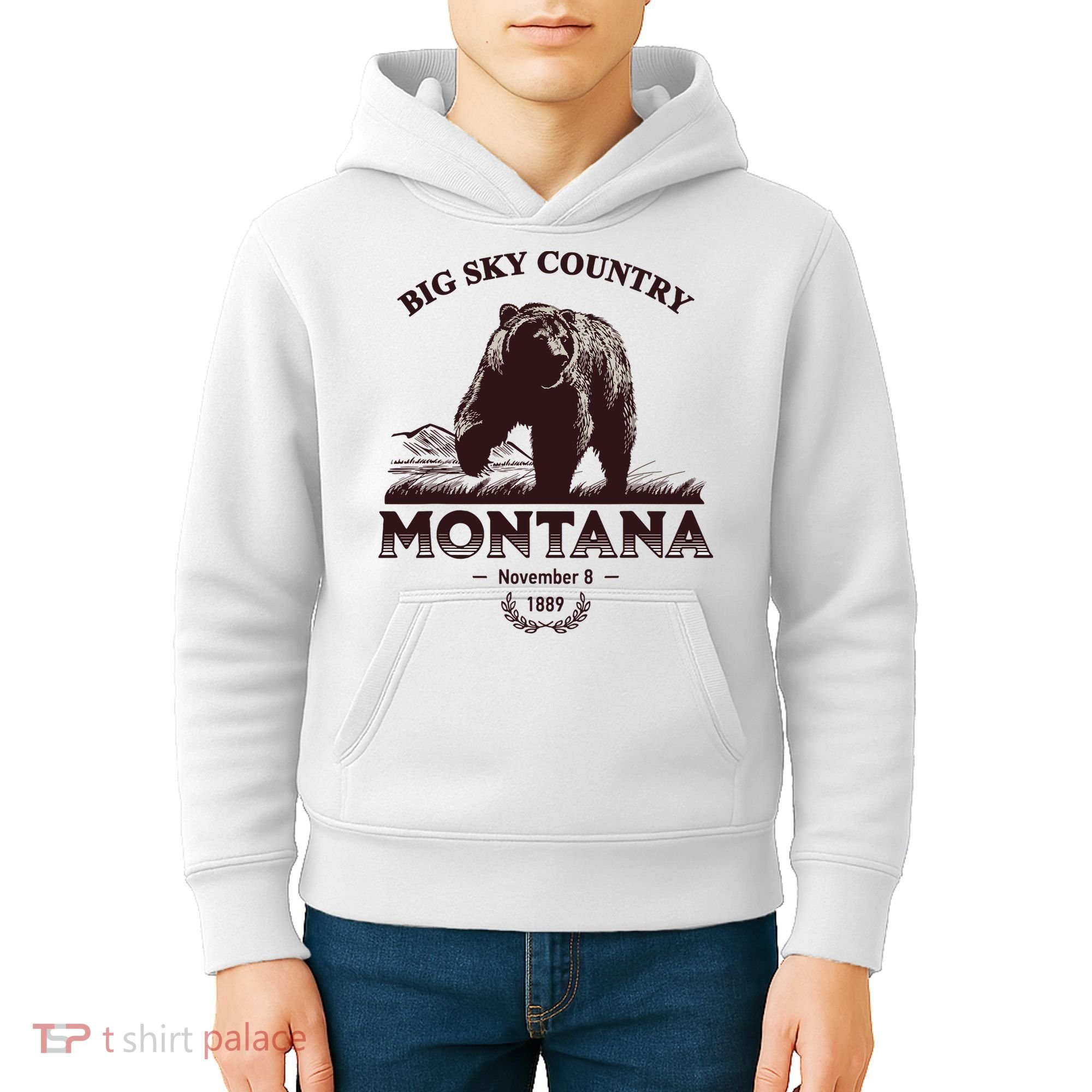Montana State Big Sky Country Country Kids Hoodie