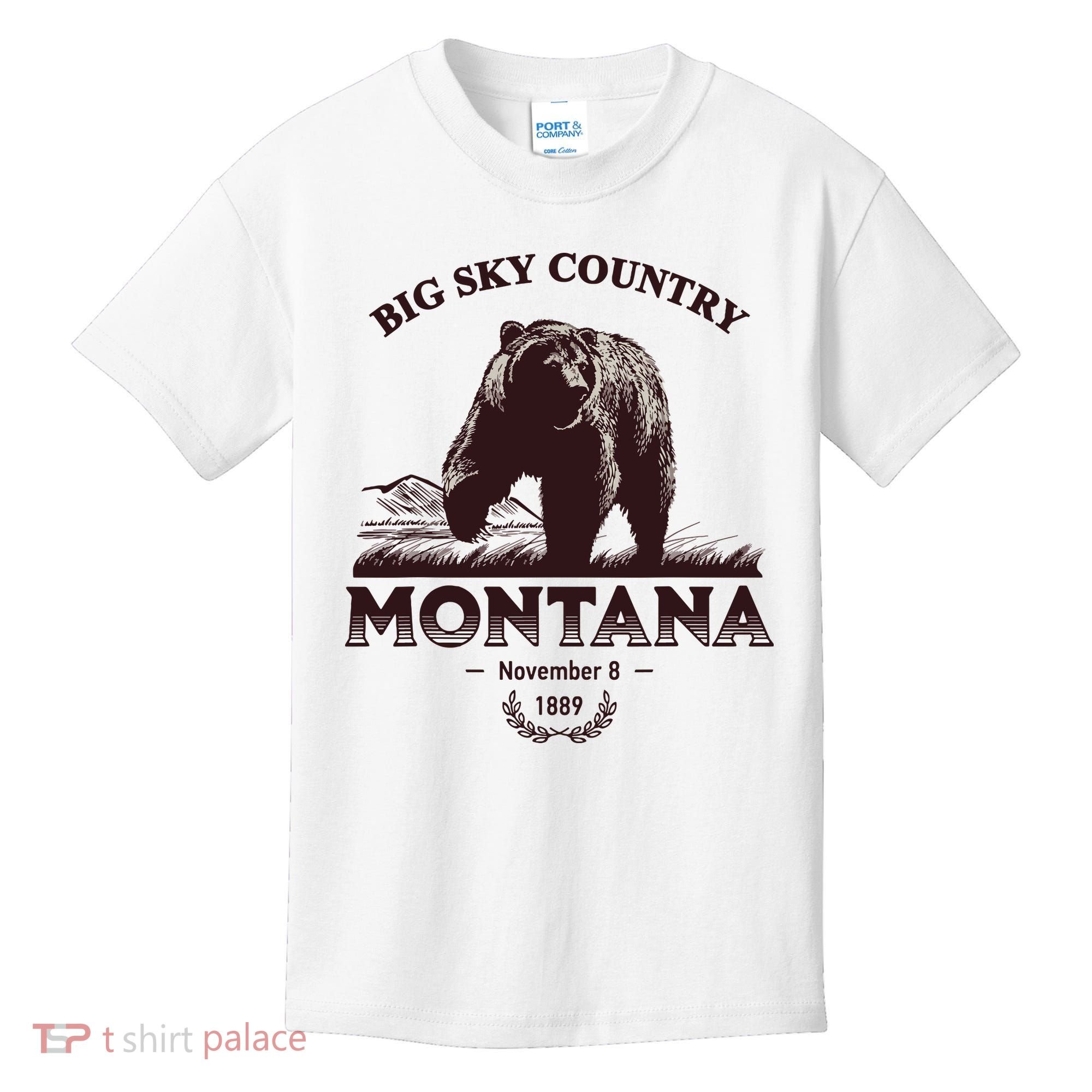 Montana State Big Sky Country Country Kids T-Shirt