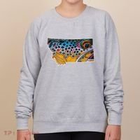 Montana Shape Brown Trout Fish D.E.R.E.K D.E.Y.O.U.N.G Art Women's Sweatshirt thumb 0