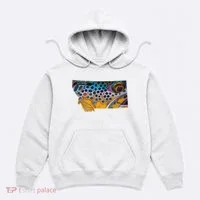 Montana Shape Brown Trout Fish D.E.R.E.K D.E.Y.O.U.N.G Art Hoodie thumb 0