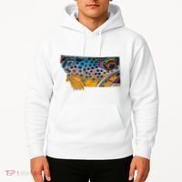 Montana Shape Brown Trout Fish D.E.R.E.K D.E.Y.O.U.N.G Art Hoodie thumb 2