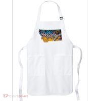 Montana Shape Brown Trout Fish D.E.R.E.K D.E.Y.O.U.N.G Art Apron thumb 0