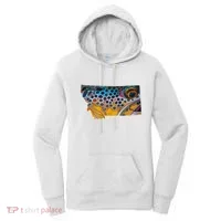 Montana Shape Brown Trout Fish D.E.R.E.K D.E.Y.O.U.N.G Art Women's Hoodie thumb 0
