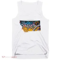 Montana Shape Brown Trout Fish D.E.R.E.K D.E.Y.O.U.N.G Art Tank Top thumb 0
