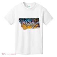 Montana Shape Brown Trout Fish D.E.R.E.K D.E.Y.O.U.N.G Art Kids T-Shirt thumb 0