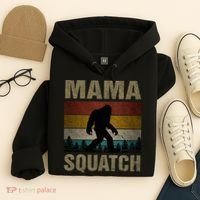 Mama Squatch Bigfoot Mama Sasquatch Yeti Family Matching Hoodie thumb 4