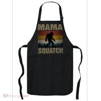 Mama Squatch Bigfoot Mama Sasquatch Yeti Family Matching Apron thumb 0