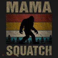 Mama Squatch Bigfoot Mama Sasquatch Yeti Family Matching Sweatshirt thumb 3