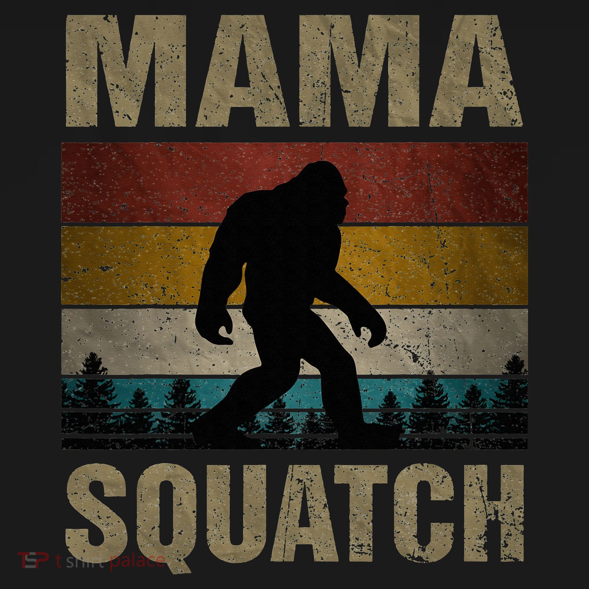 Mama Squatch Bigfoot Mama Sasquatch Yeti Family Matching Sweatshirt