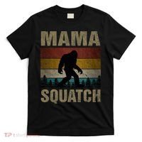 Mama Squatch Bigfoot Mama Sasquatch Yeti Family Matching T-Shirt thumb 0