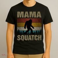 Mama Squatch Bigfoot Mama Sasquatch Yeti Family Matching T-Shirt thumb 3