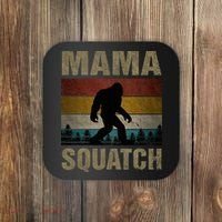 Mama Squatch Bigfoot Mama Sasquatch Yeti Family Matching Coaster thumb 0