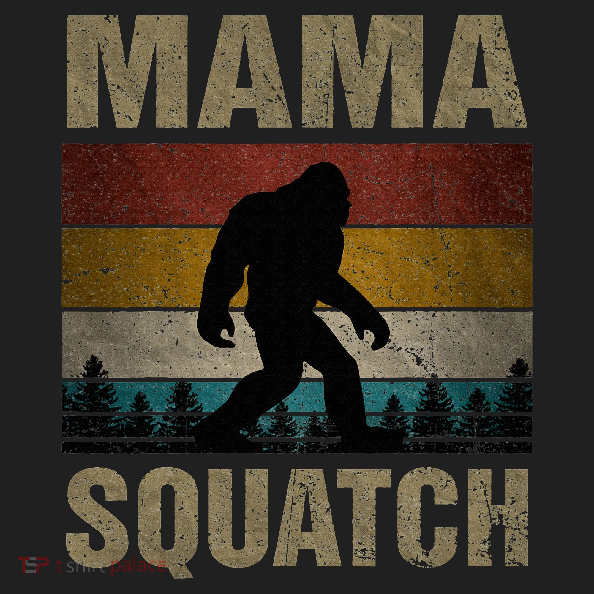 Mama Squatch Bigfoot Mama Sasquatch Yeti Family Matching Hat