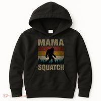Mama Squatch Bigfoot Mama Sasquatch Yeti Family Matching Kids Hoodie thumb 0