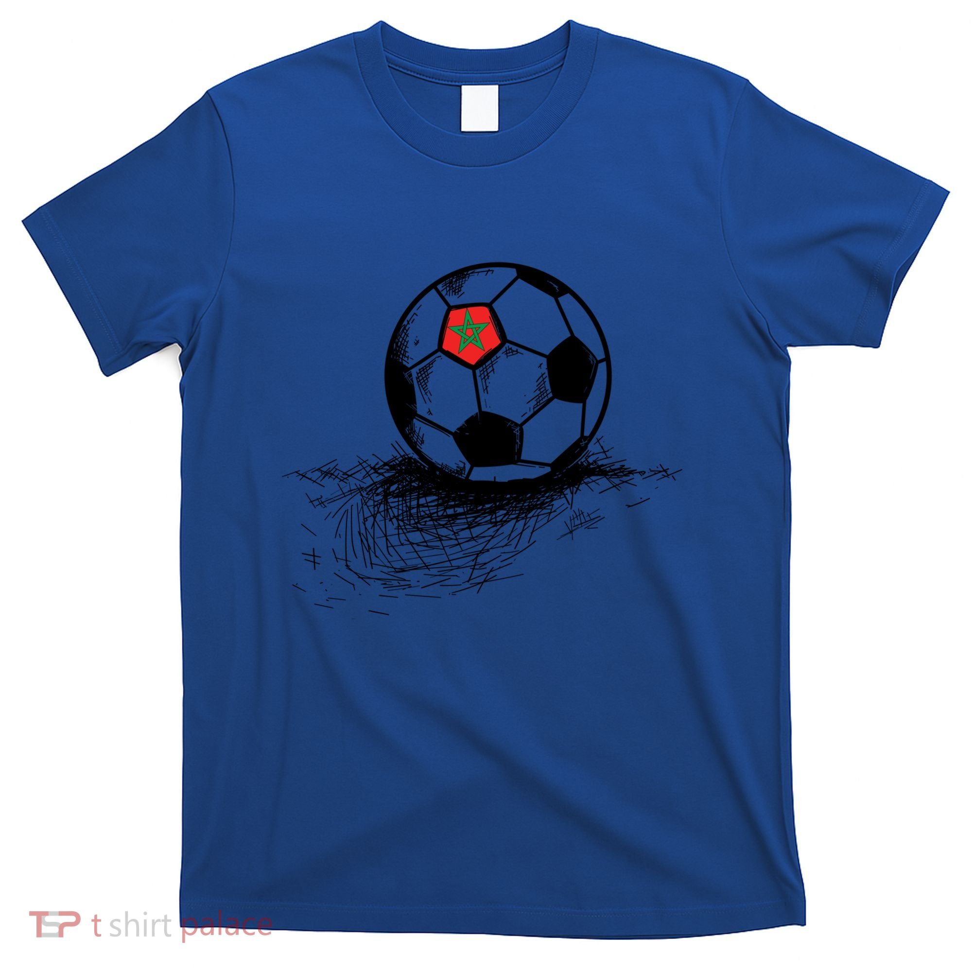 Morocco Soccer Ball Flag Jersey Gift Moroccan Football Gift T-Shirt