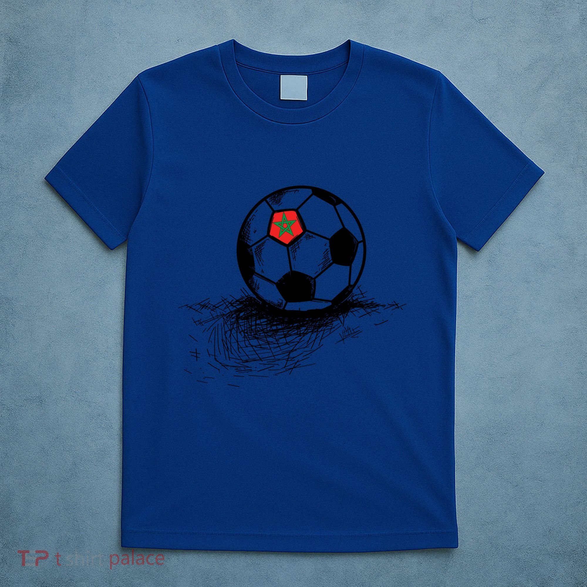 Morocco Soccer Ball Flag Jersey Gift Moroccan Football Gift T-Shirt