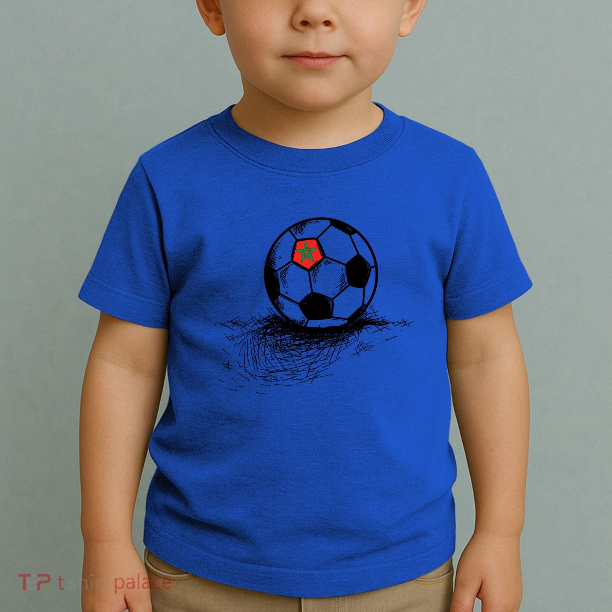 Morocco Soccer Ball Flag Jersey Gift Moroccan Football Gift Toddler T-Shirt