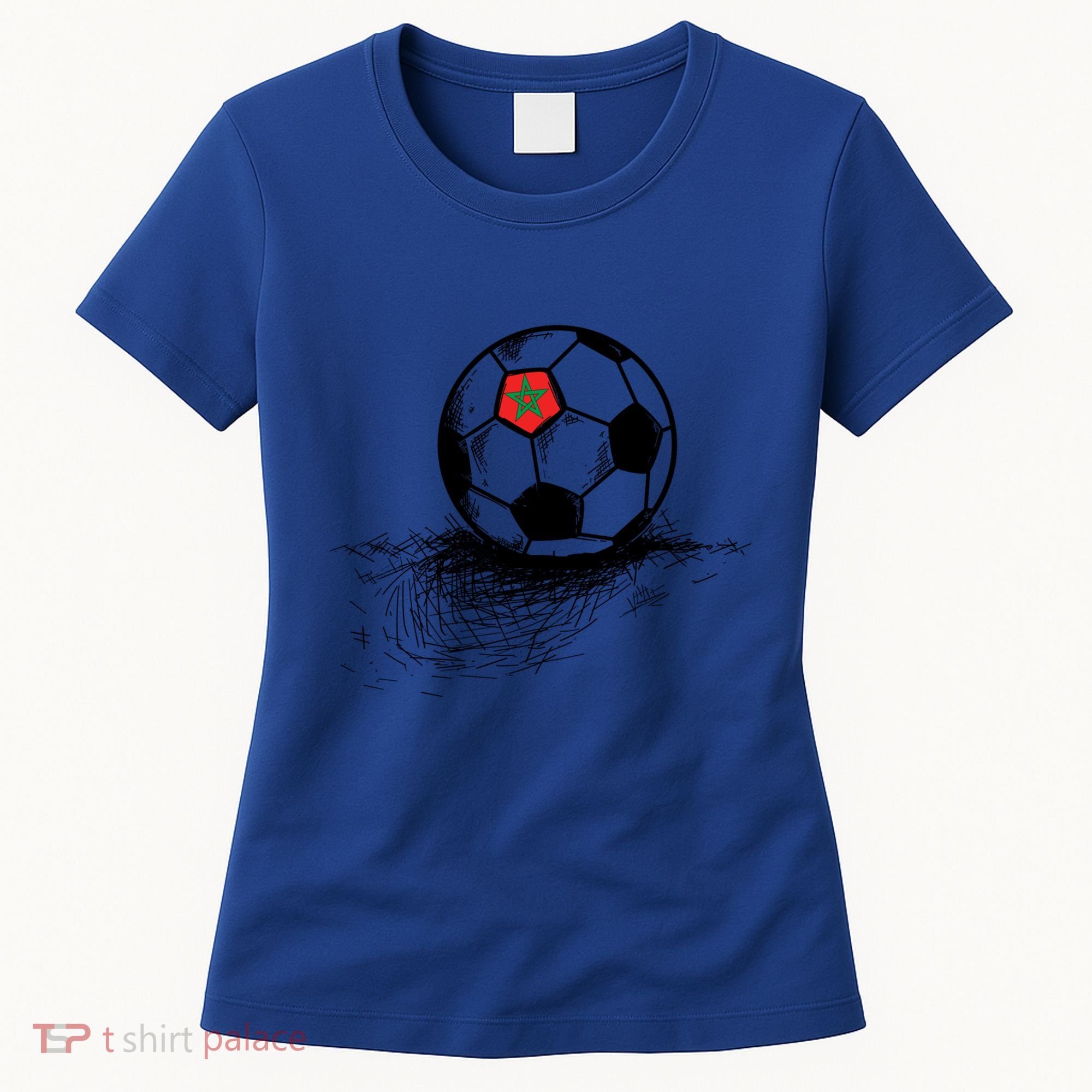 Morocco Soccer Ball Flag Jersey Gift Moroccan Football Gift Women's T-Shirt