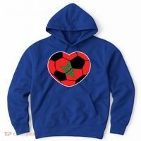 Morocco Soccer Ball Heart Gift Moroccan Football Soccer Gift Hoodie thumb 0