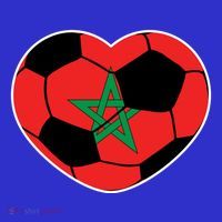 Morocco Soccer Ball Heart Gift Moroccan Football Soccer Gift Hoodie thumb 2