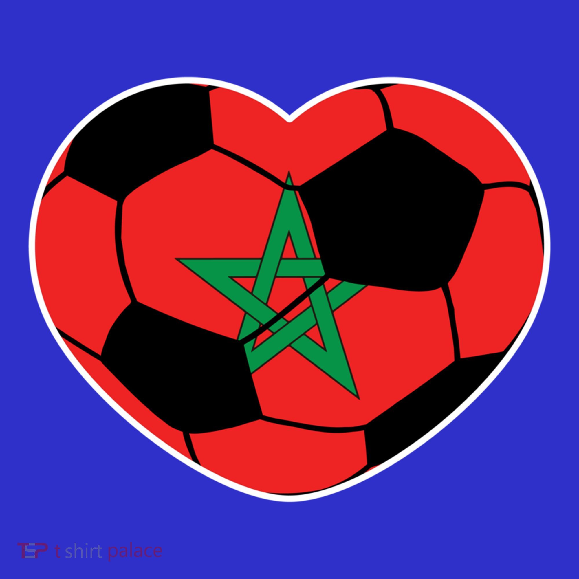 Morocco Soccer Ball Heart Gift Moroccan Football Soccer Gift Toddler Hoodie