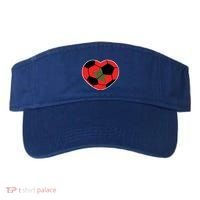 Morocco Soccer Ball Heart Gift Moroccan Football Soccer Gift Visor thumb 0