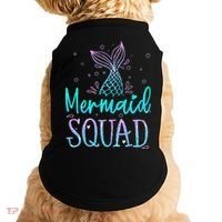 Mermaid Squad Birthday Mermaid Tail Squad Family Matching Doggie Tank thumb 0