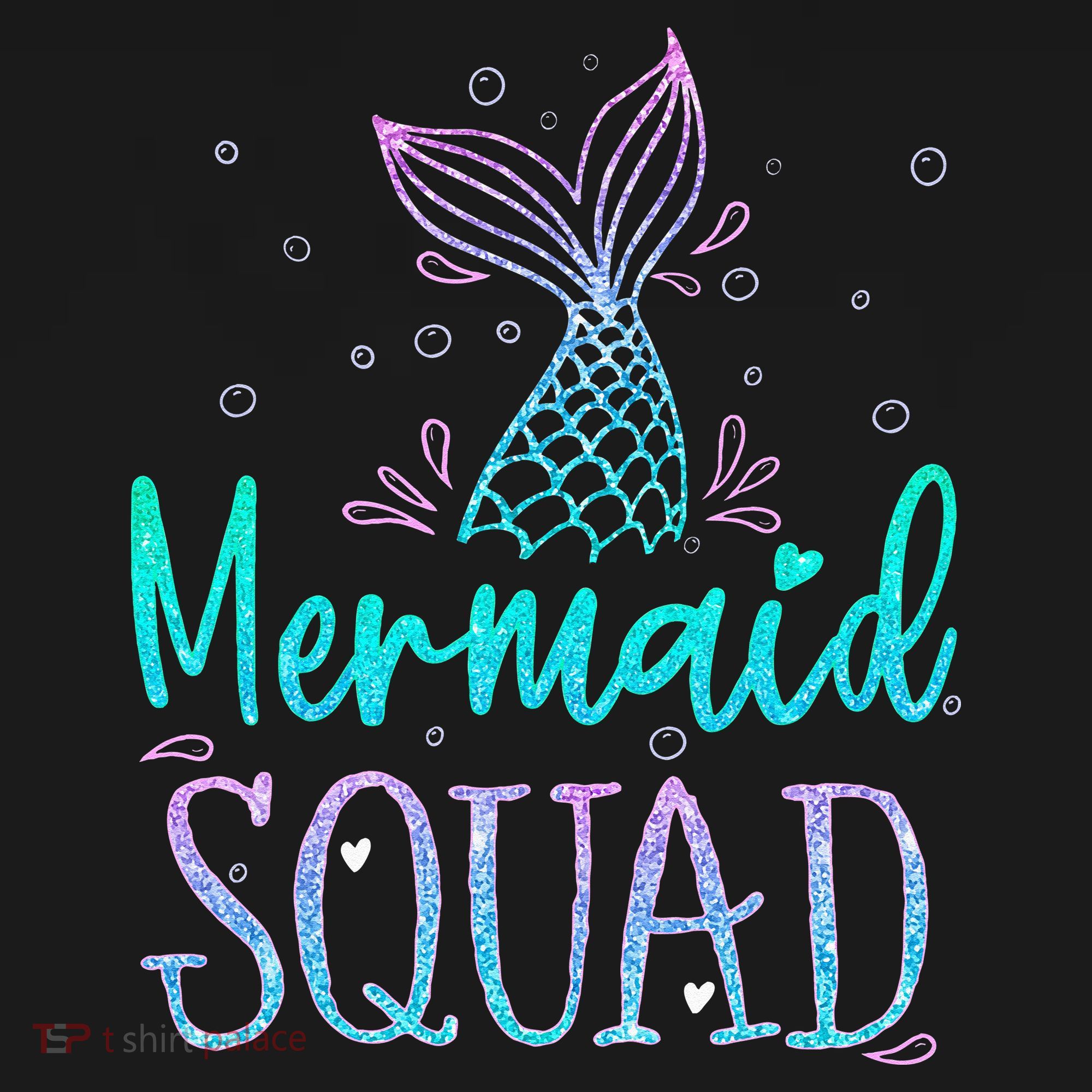 Mermaid Squad Birthday Mermaid Tail Squad Family Matching Women's Hoodie