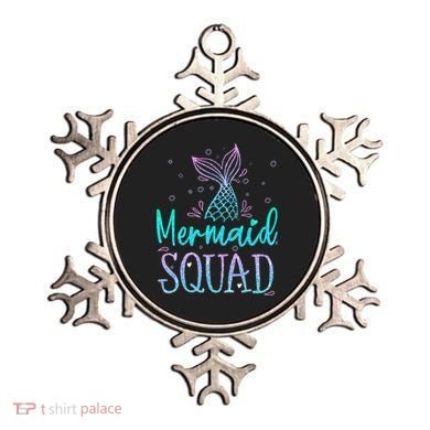 Mermaid Squad Birthday Mermaid Tail Squad Family Matching Ornament