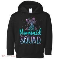 Mermaid Squad Birthday Mermaid Tail Squad Family Matching Toddler Hoodie thumb 0