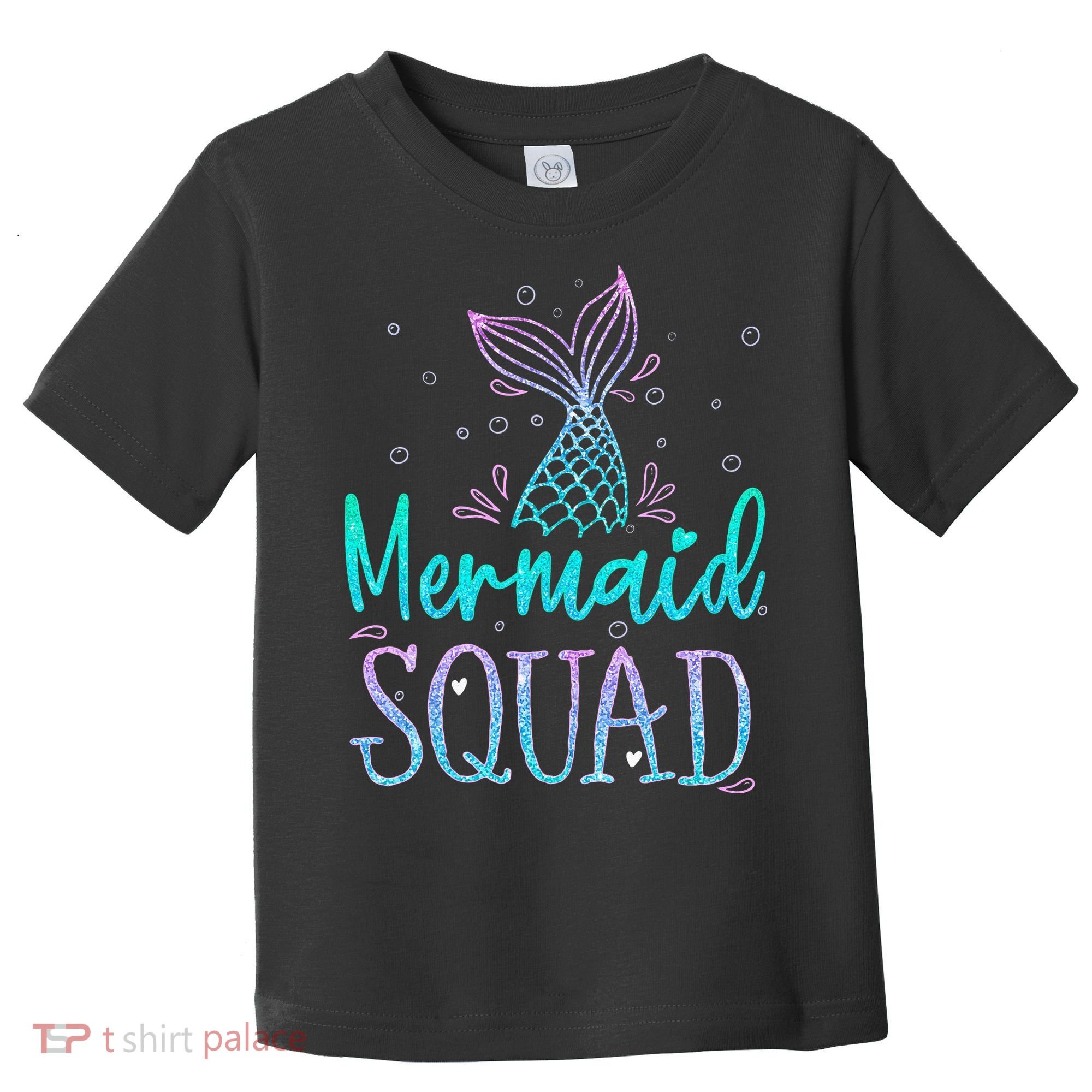 Mermaid Squad Birthday Mermaid Tail Squad Family Matching Toddler T-Shirt