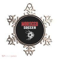 Morocco Soccer Ball In Net Funny Gift Moroccan Football Supporters Gift Ornament thumb 0