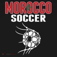 Morocco Soccer Ball In Net Funny Gift Moroccan Football Supporters Gift Ornament thumb 1