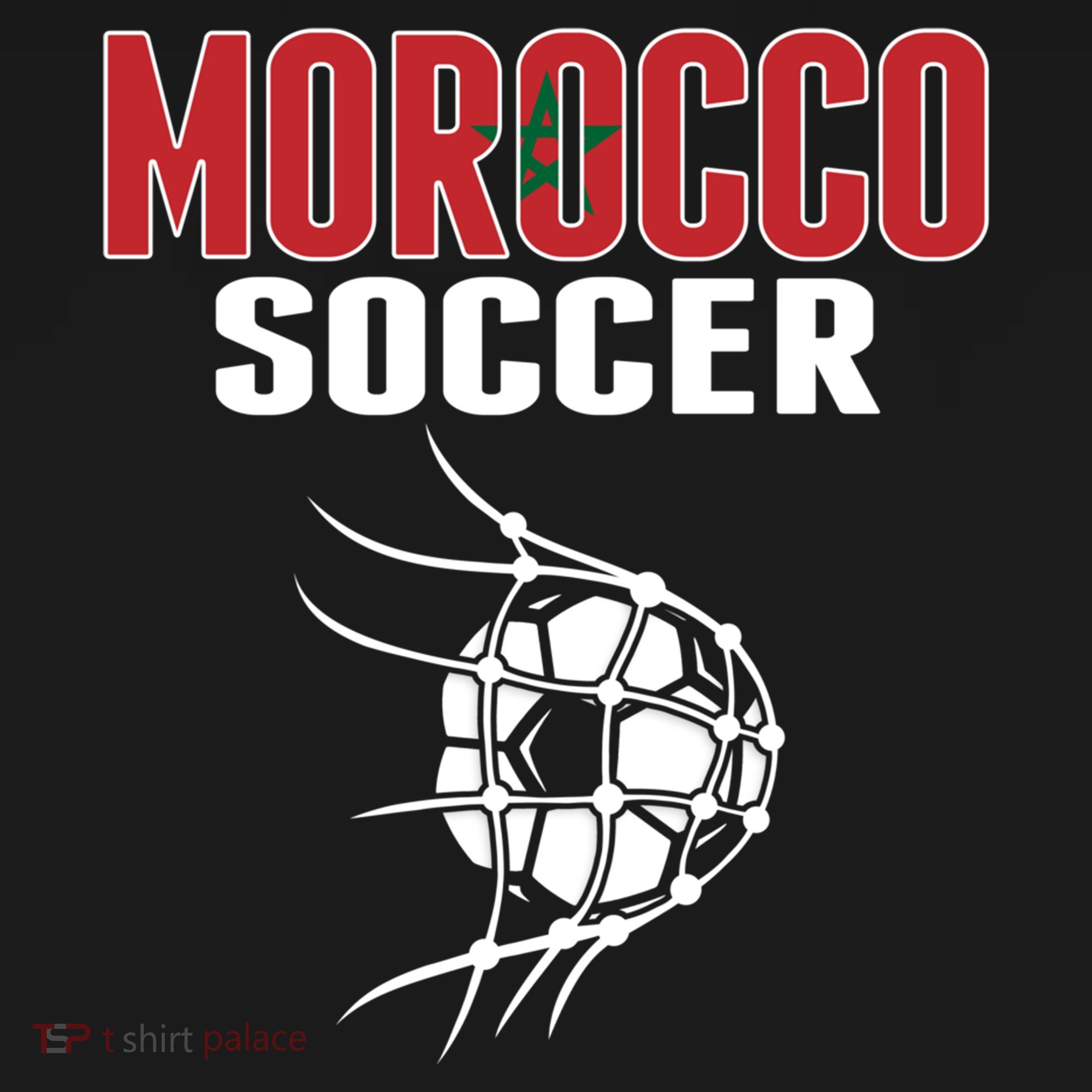 Morocco Soccer Ball In Net Funny Gift Moroccan Football Supporters Gift Ornament