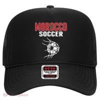 Morocco Soccer Ball In Net Funny Gift Moroccan Football Supporters Gift Hat thumb 0