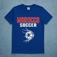 Morocco Soccer Ball In Net Funny Gift Moroccan Football Supporters Gift T-Shirt thumb 5