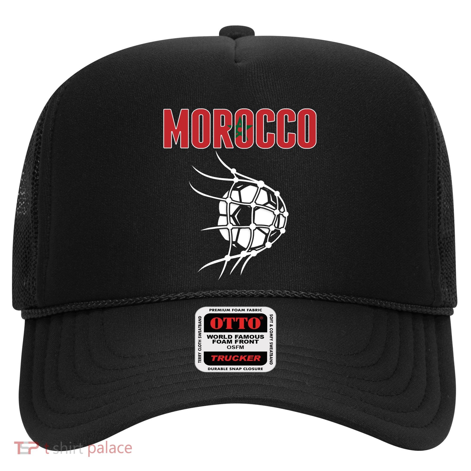 Morocco Soccer Ball In Net Great Gift Support Moroccan Football Team Gift Hat
