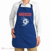 Morocco Soccer Ball In Net Great Gift Support Moroccan Football Team Gift Apron thumb 2