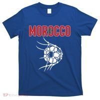 Morocco Soccer Ball In Net Great Gift Support Moroccan Football Team Gift T-Shirt thumb 0