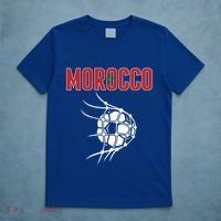 Morocco Soccer Ball In Net Great Gift Support Moroccan Football Team Gift T-Shirt thumb 5