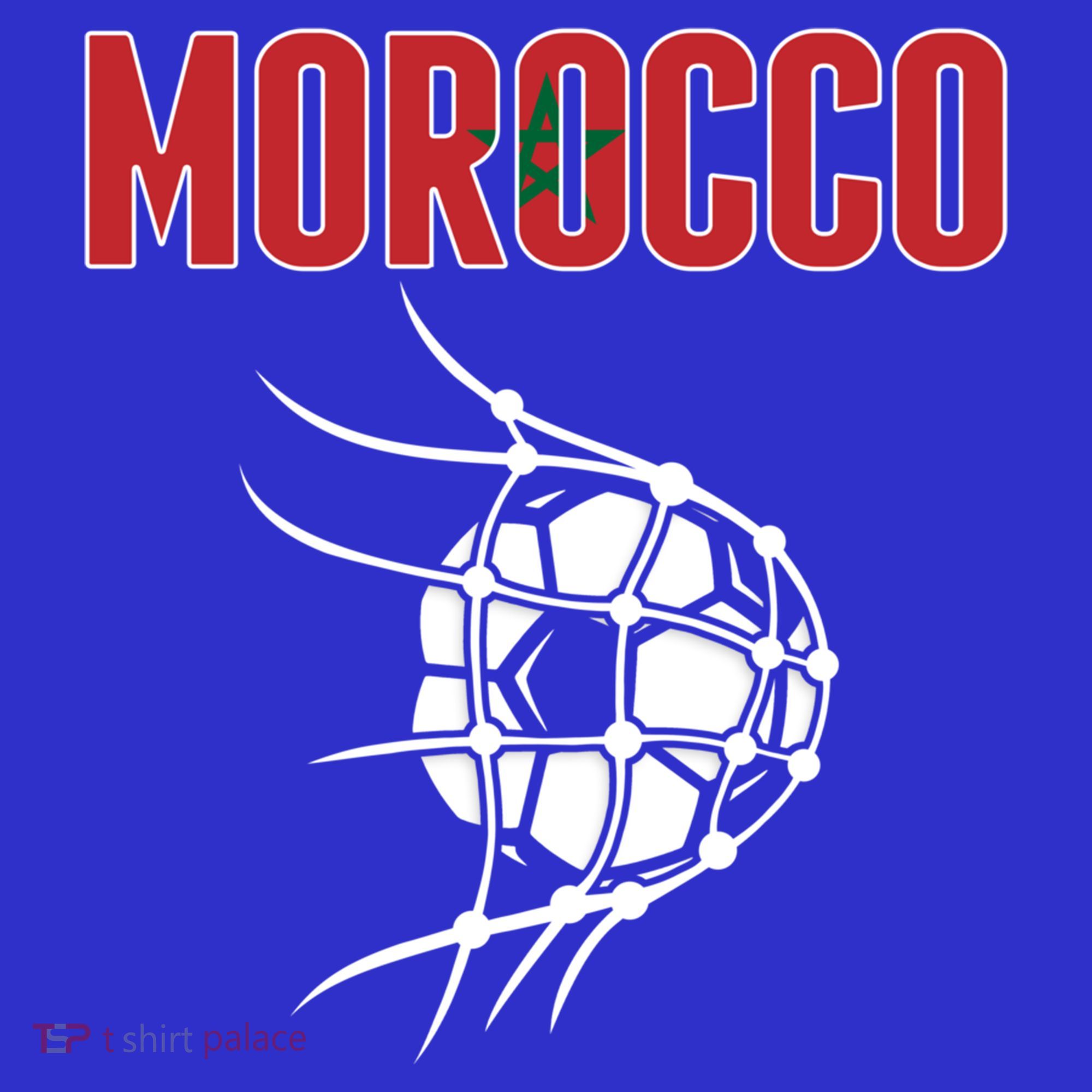 Morocco Soccer Ball In Net Great Gift Support Moroccan Football Team Gift Coaster