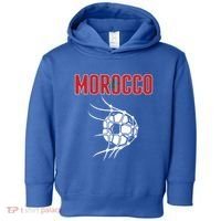 Morocco Soccer Ball In Net Great Gift Support Moroccan Football Team Gift Toddler Hoodie thumb 0