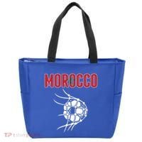 Morocco Soccer Ball In Net Great Gift Support Moroccan Football Team Gift Tote Bag thumb 0